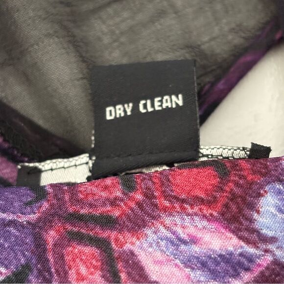 HERSTYLE Purple Black Asian Floral Print Maxi Dress S Y2K Fairy Whimsi Babydoll - Picture 5 of 14